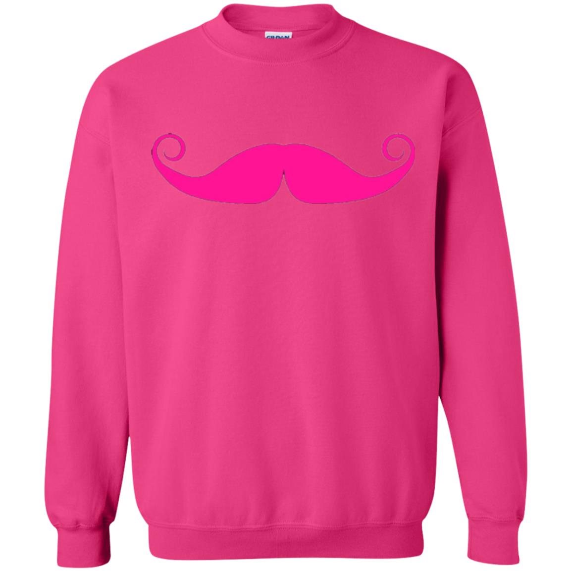 Pink Mustache T-shirt Funny Gift For Men Heliconia