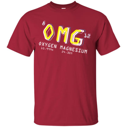 Funny Science Class T-shirt Omg Oxygen Magnesium Cardinal