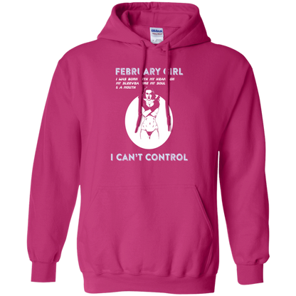 February Girl I Was Born With My Heart T-shirt Heliconia