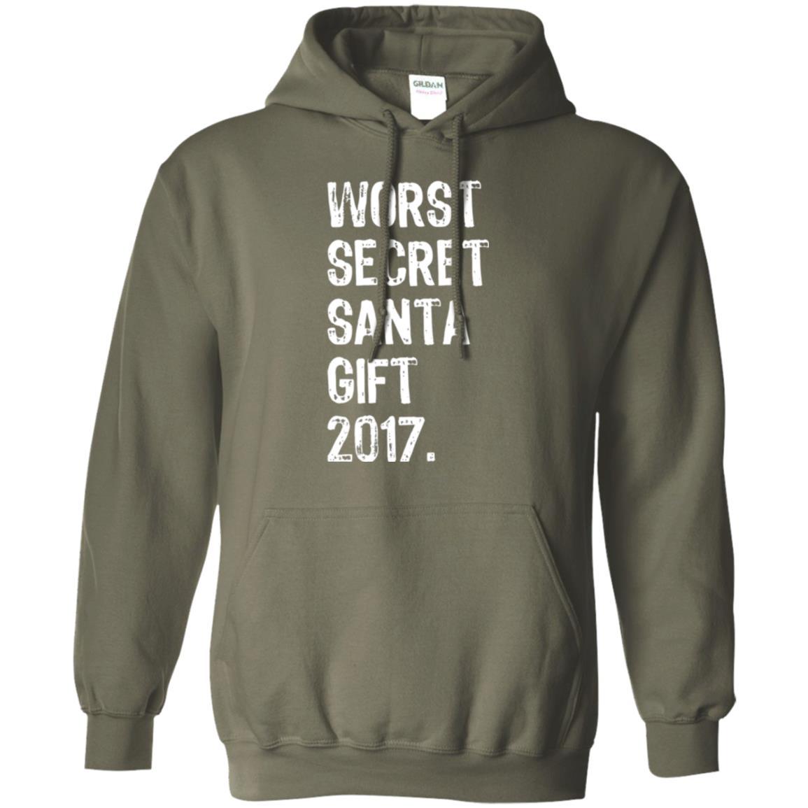 Christmas T-shirt Worst Secret Santa Gift 2017 Military Green