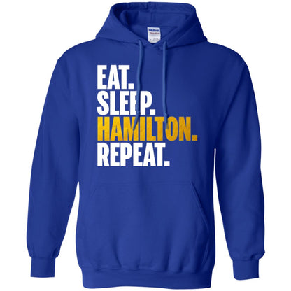 Hamilton T-shirt Eat Sleep Hamilton Repeat Royal