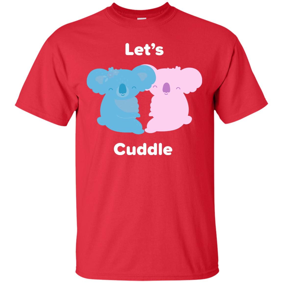 Lets Cuddle Koala Bear T-shirt Red