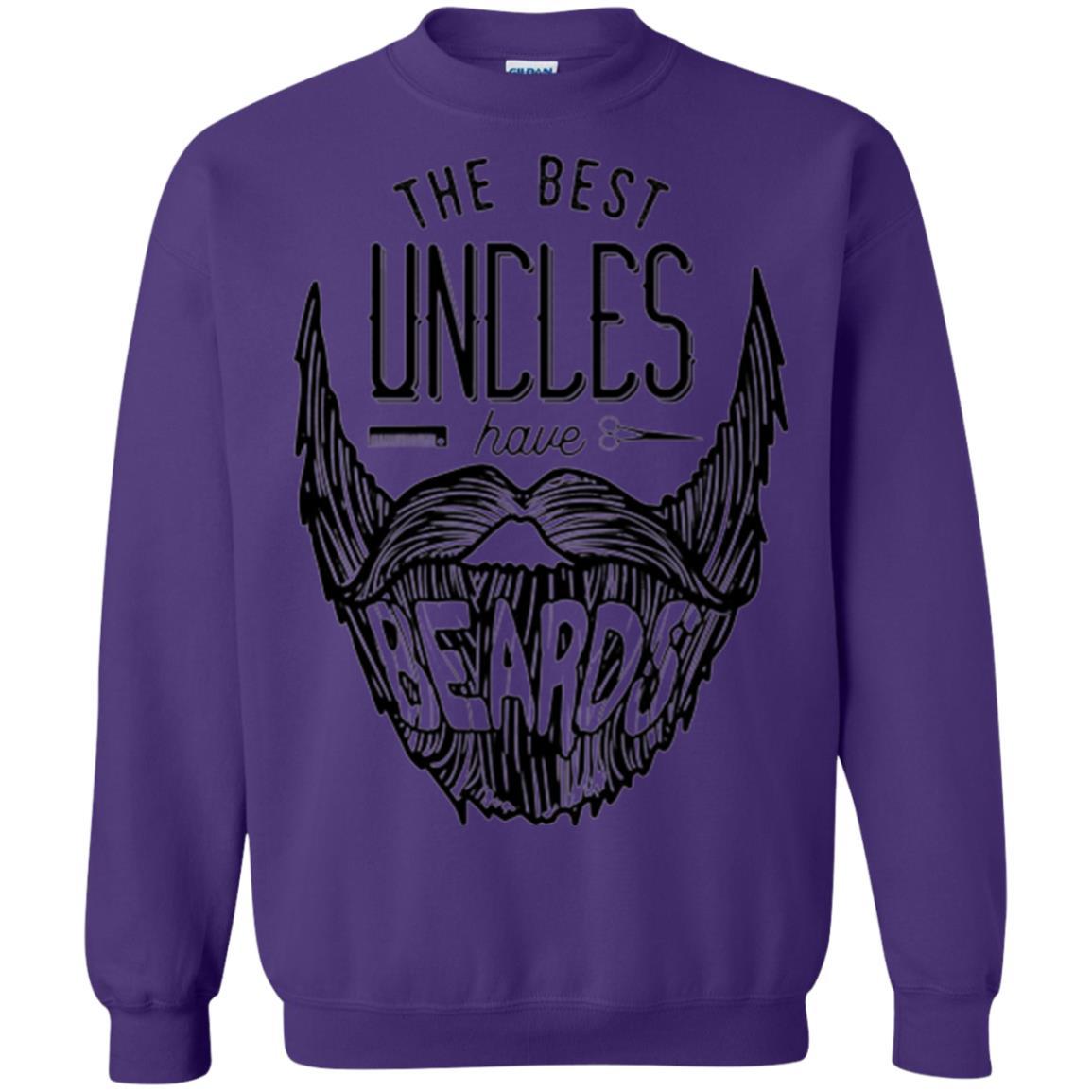 Funny Uncle T-shirt The Best Uncles Have Beards Purple