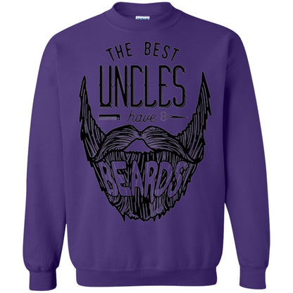 Funny Uncle T-shirt The Best Uncles Have Beards Purple