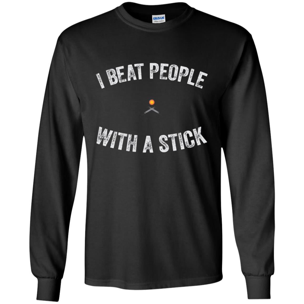 I Beat People With A Stick Funny Lacrosse Shirt
