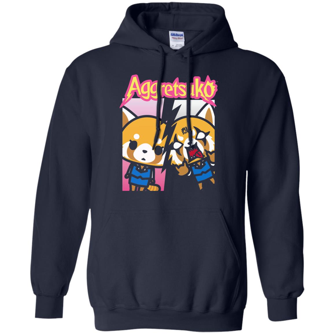 Aggretsuko Split Personality T-shirt Navy