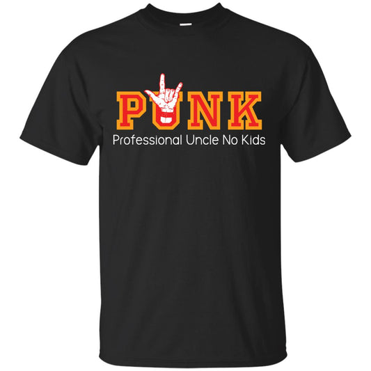 Uncle T-shirt Punk Professional Uncle No Kids Black