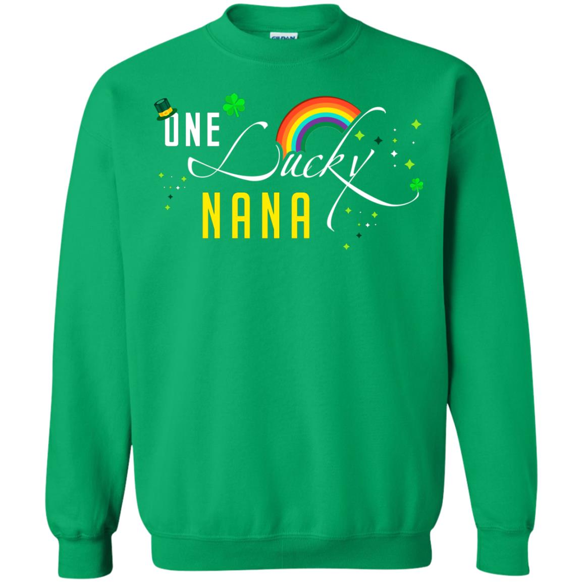 One Lucky Nana St. Patrick_s Day T-shirt Irish Green