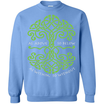 As Above So Below Wiccan Pagan Witche T-shirt Carolina Blue