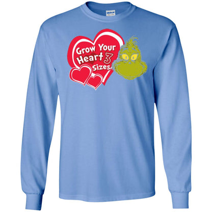 Dr. Seuss Grinch T-shirt Grow Your Heart 3 Sizes Carolina Blue