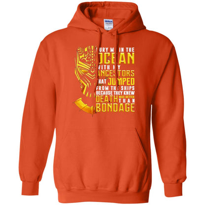 Bury Me In The Ocean With My Ancestors That Jumped Movie Lover T-shirt Orange