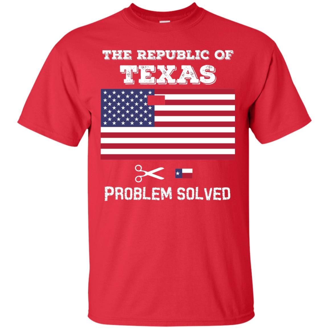 Republic Of Texas Problem Solved T-shirt Red
