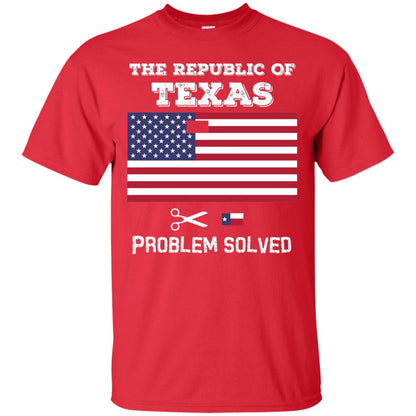 Republic Of Texas Problem Solved T-shirt Red