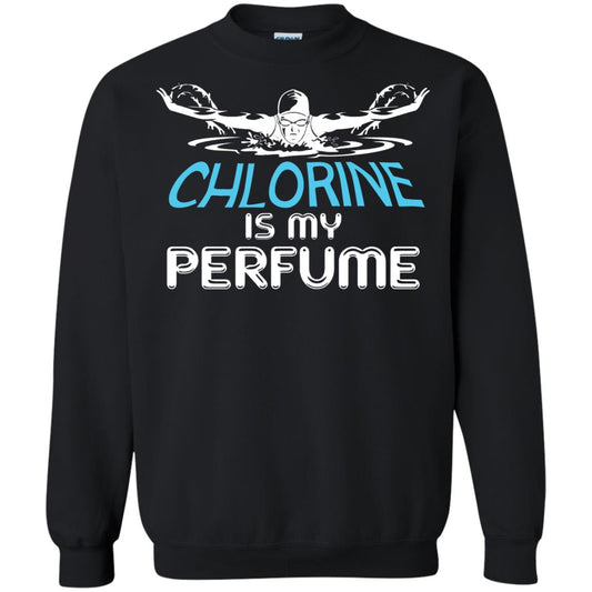 Swimmer T-shirt Chlorine Is My Perfume Black