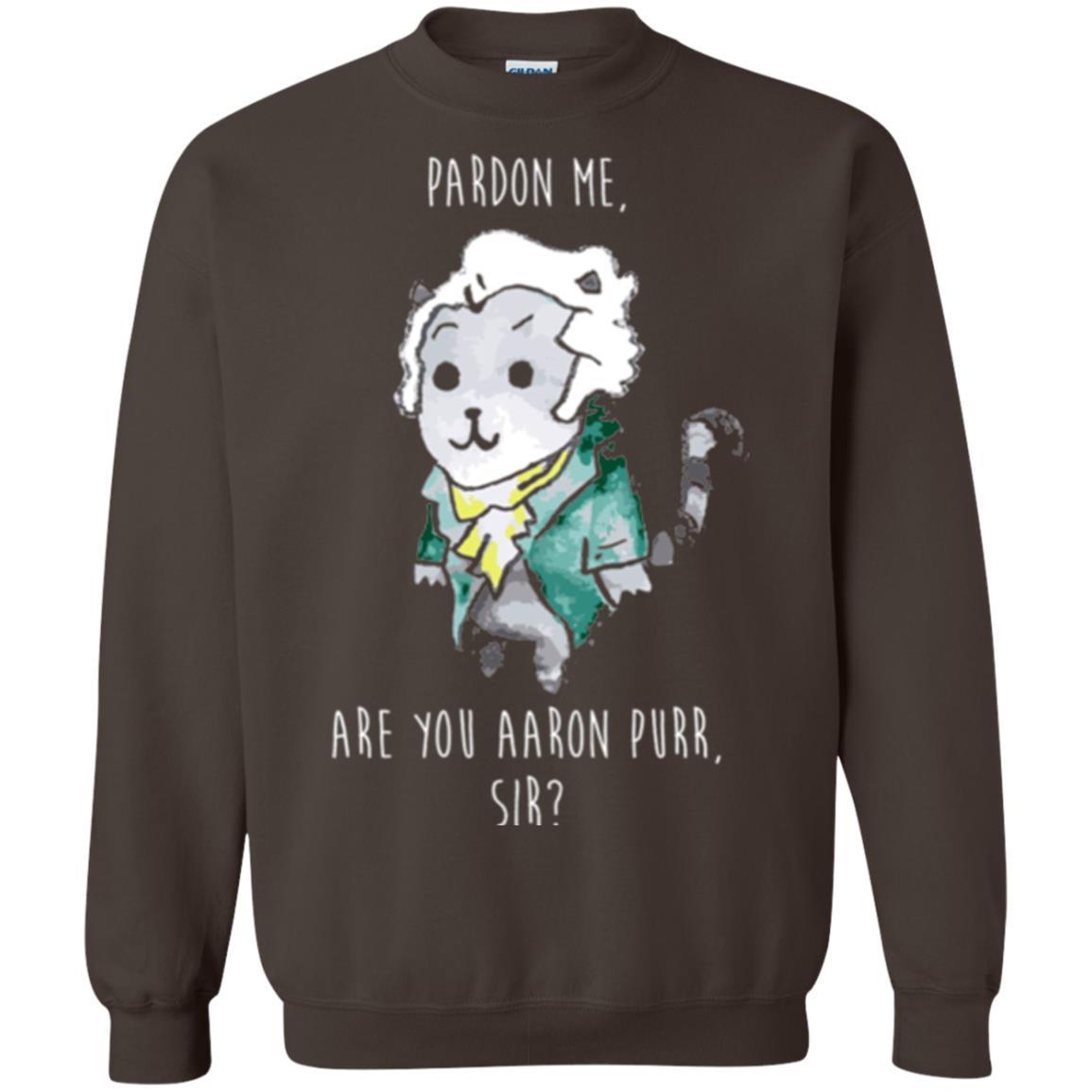 Hamilton Cat T-shirt Pardon Me Are You Aaron Purr Sir Dark Chocolate