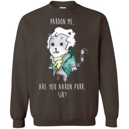 Hamilton Cat T-shirt Pardon Me Are You Aaron Purr Sir Dark Chocolate