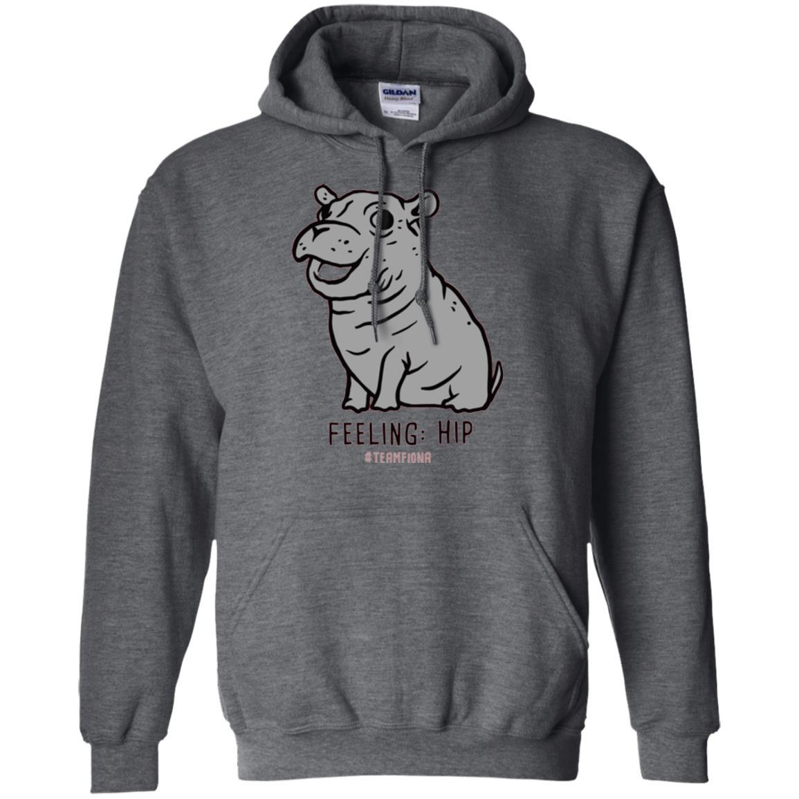 Fiona Hippo Lover T-shirt The Hippo Feeling Hip #teamfiona Dark Heather