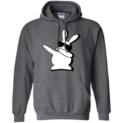 Dabbing Hip Hop Bunny Easter Dab Rabbit Dance T-shirt Dark Heather