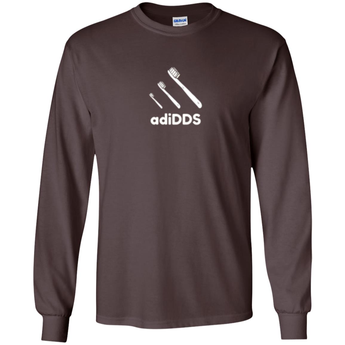 Dentist T-shirt Tooth Brush Adidds T-shirt Dark Chocolate