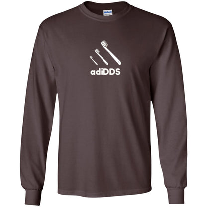 Dentist T-shirt Tooth Brush Adidds T-shirt Dark Chocolate