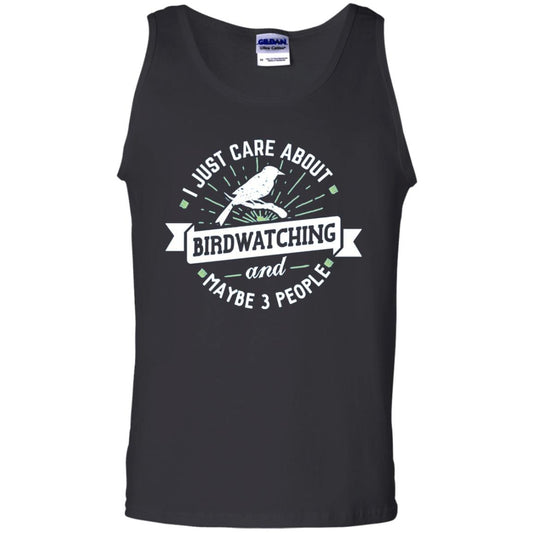 Birdwatching T-shirt I Just Care About Birdwatching Black