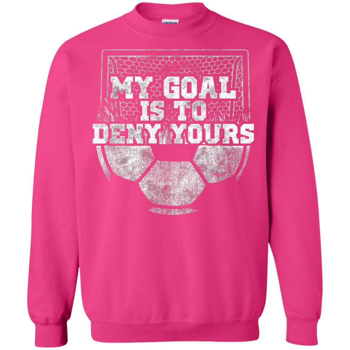 Cute Soccer Goalie Keeper T Shirt My Goal Is To Deny Yours Heliconia