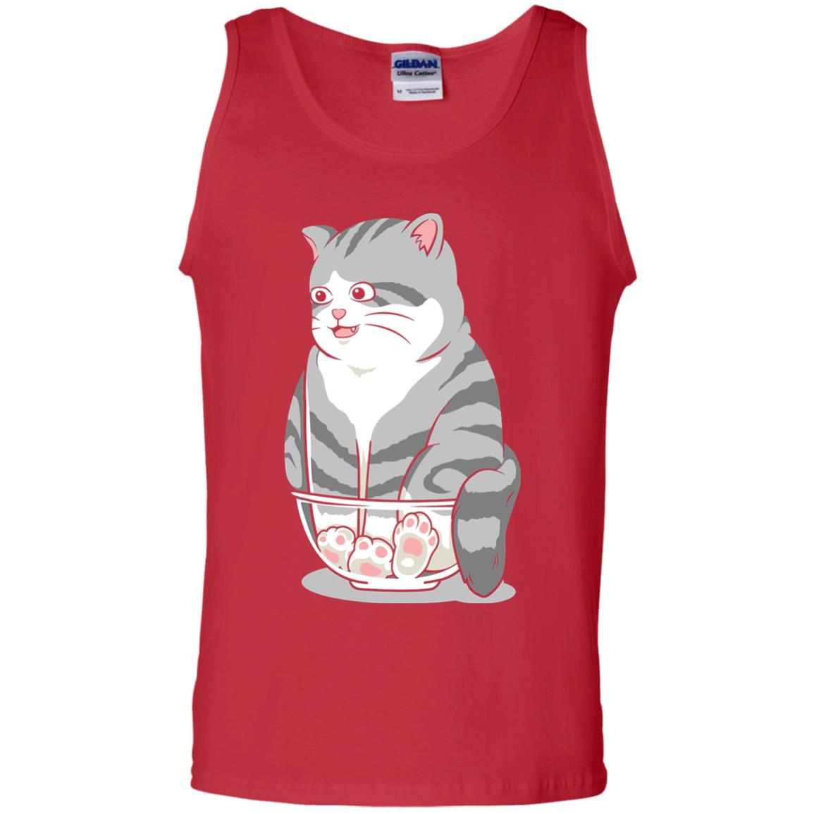 Cat Smile Cat Lover T-shirt Red