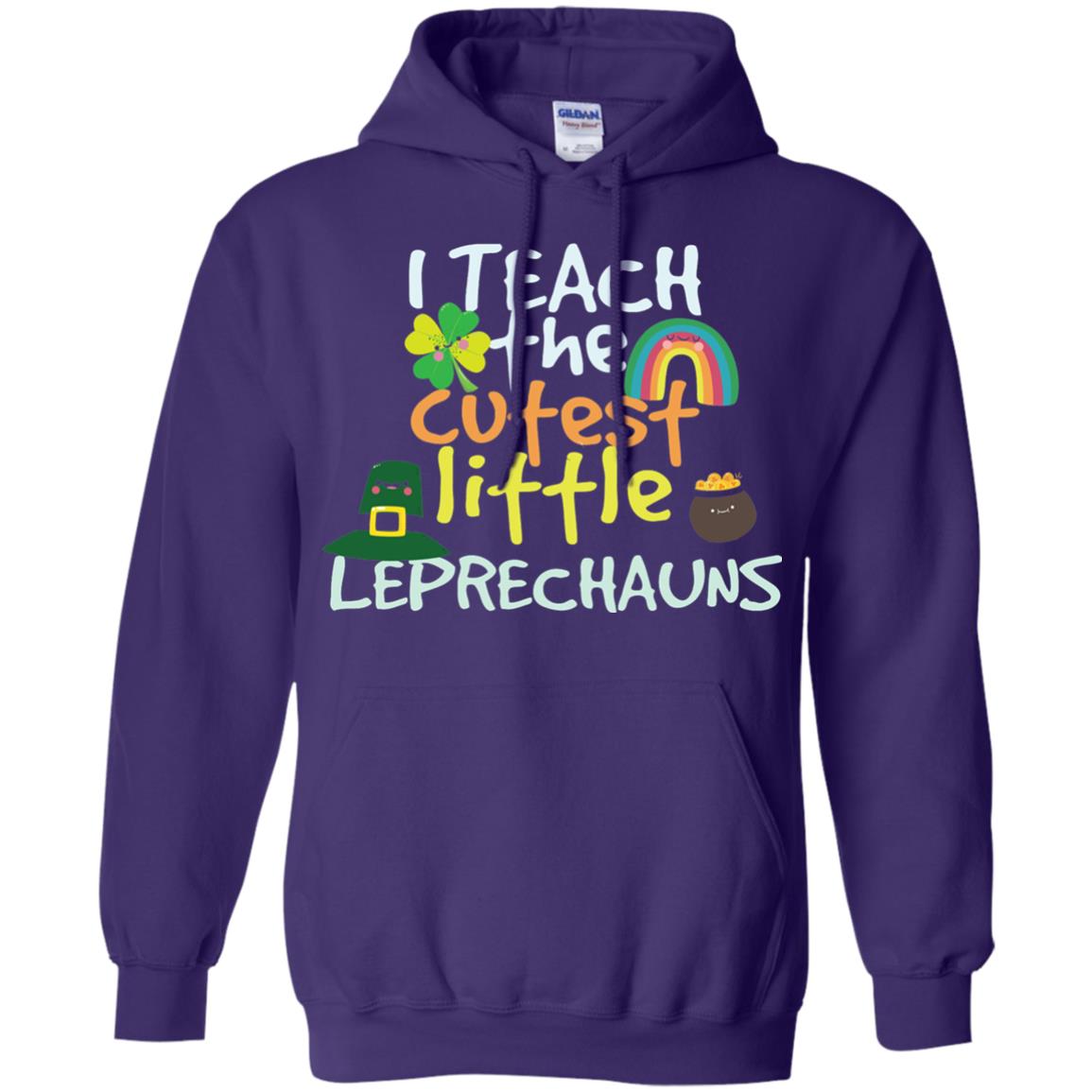 Cutest Little Leprechauns St. Patricks Day Teacher T-shirt Purple