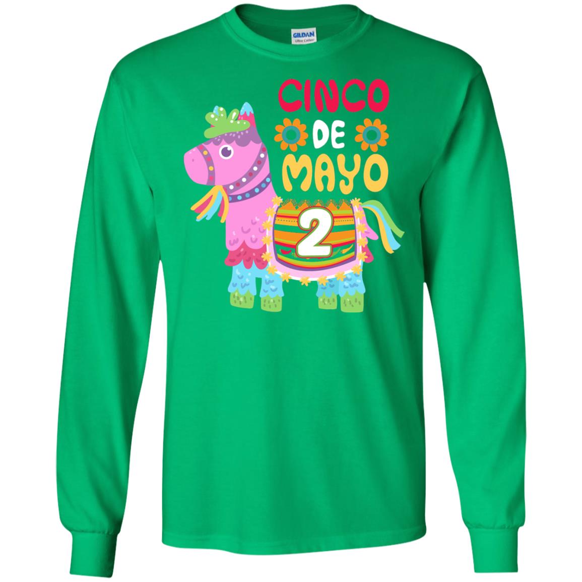 Cinco De Mayo Pinata Jockeys Horse Race 2nd Birthday T-shirt Irish Green