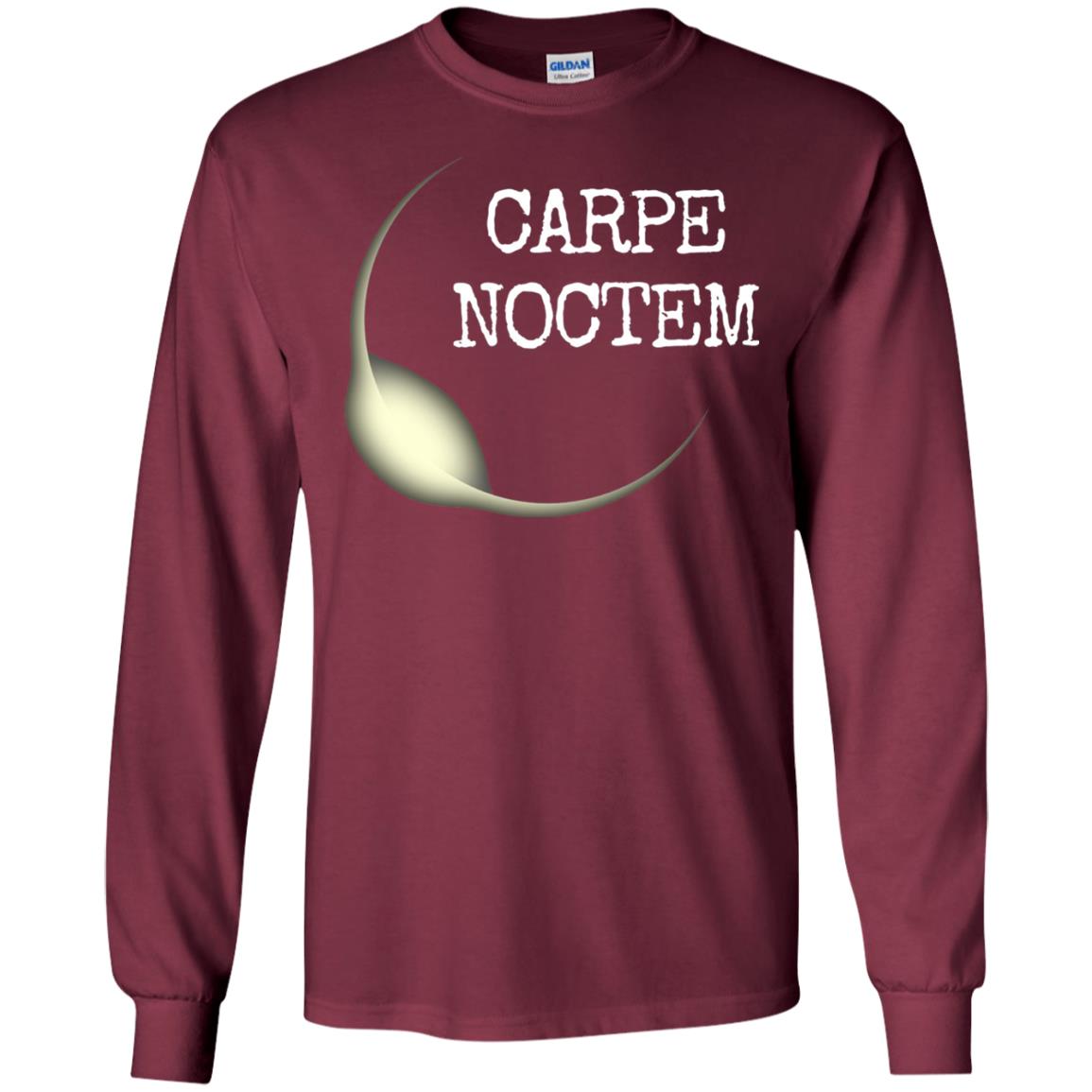 Carpe Noctem Lunar Eclipse T Shirt Maroon
