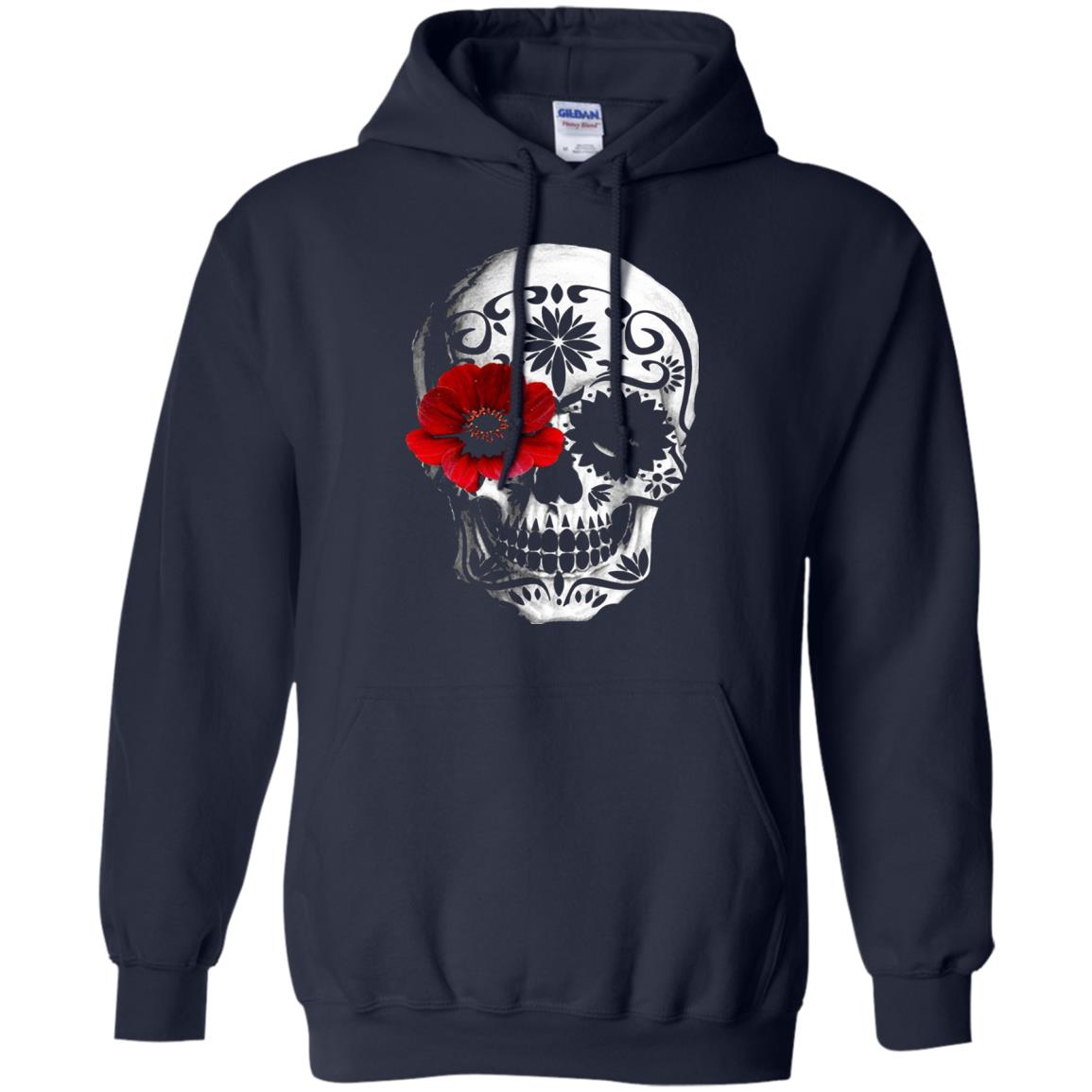 Day Of The Dead Sugar Skull Cinco De Mayo Shirt Navy