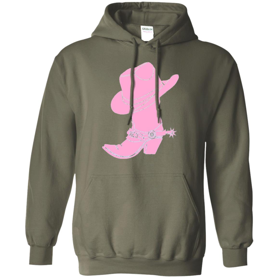 Cowgirl Boots Western Wear T-shirt Military Green