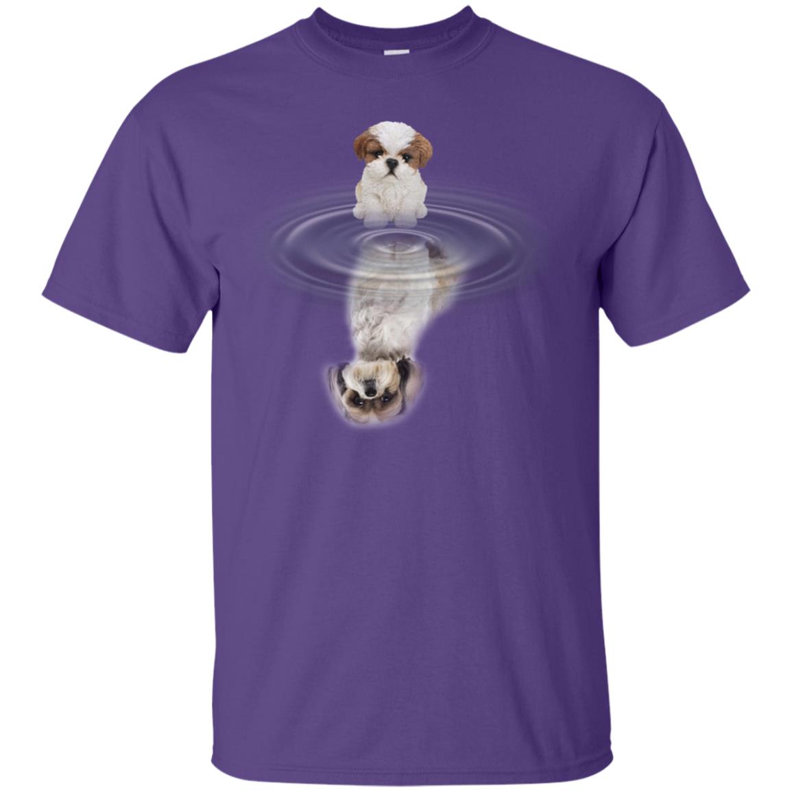 Little Shih Tzus And Big Shadow Shirt Purple