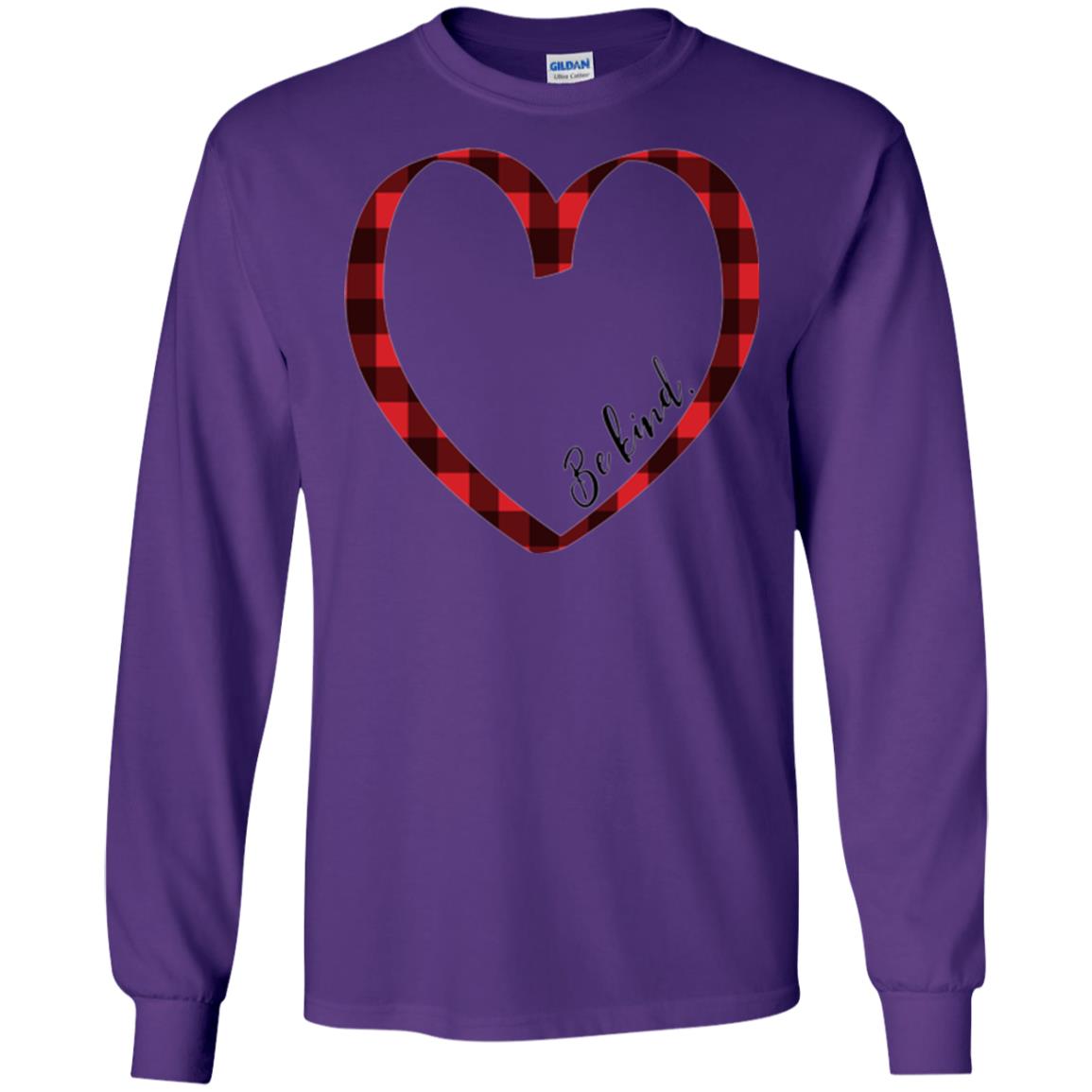 Be Kind Inspirational Motivational T-shirt Purple
