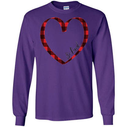 Be Kind Inspirational Motivational T-shirt Purple