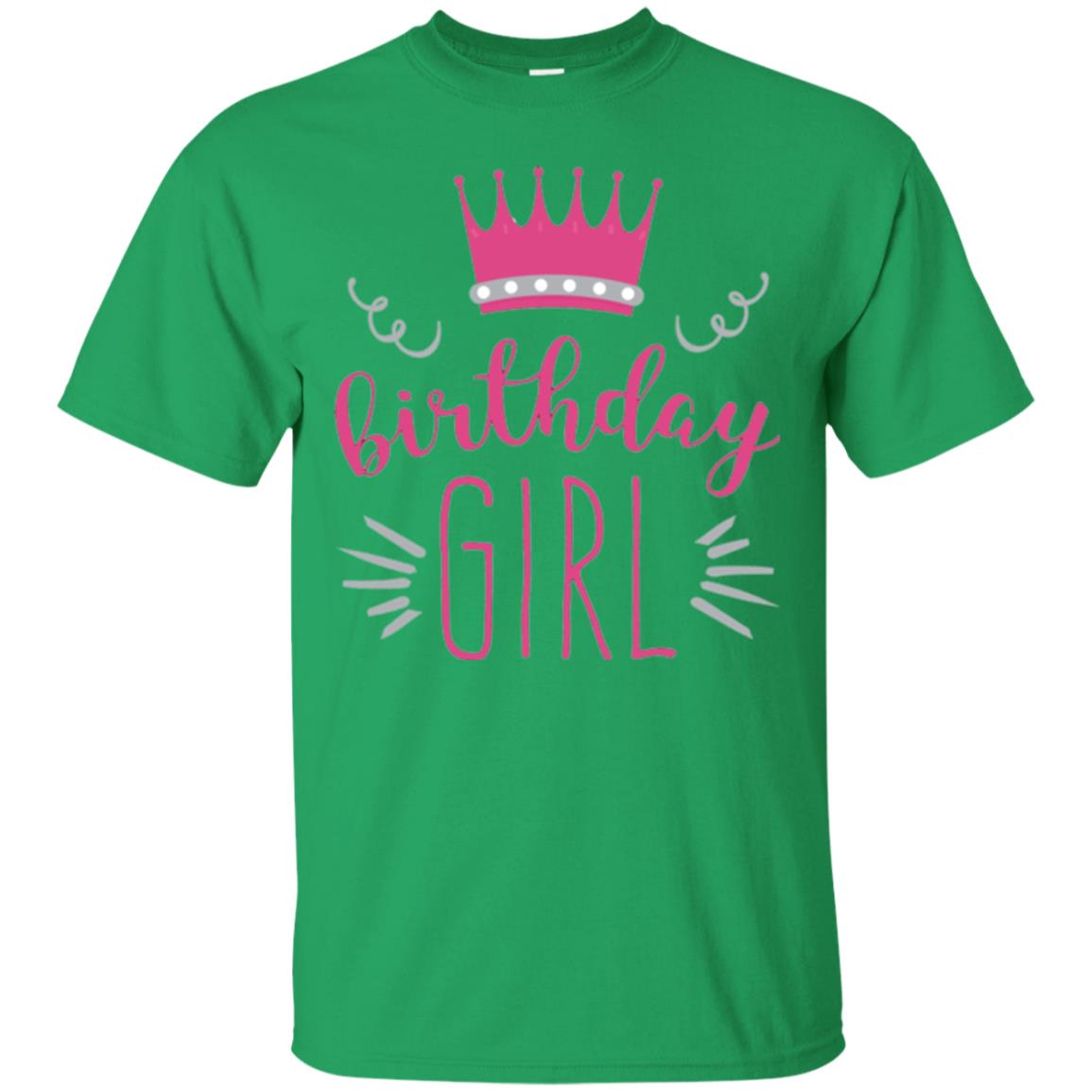 Tiara Crown T-shirt Girl_s Youth Birthday Princess T-shirt Irish Green