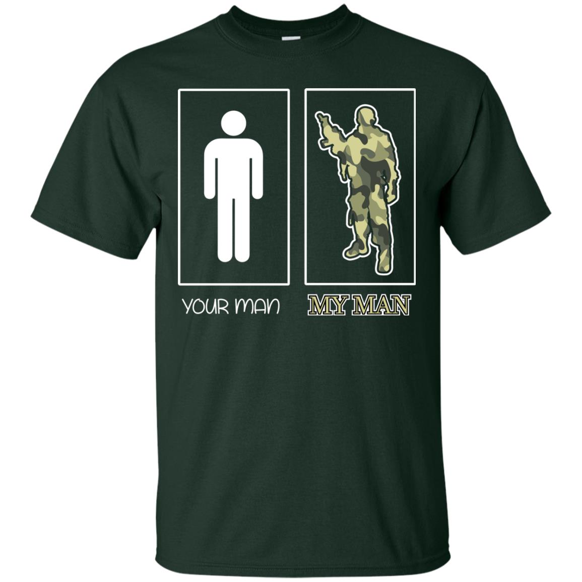 Your Man My Man Military Shirt Forest