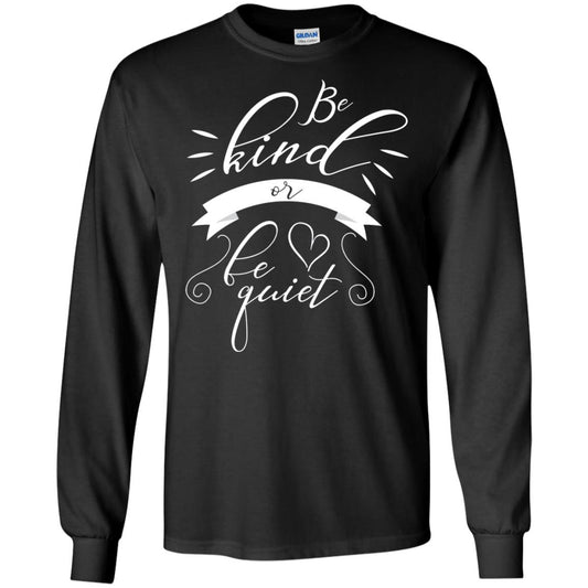Funny Teacher Shirt Be Kind Or Be Quiet Black
