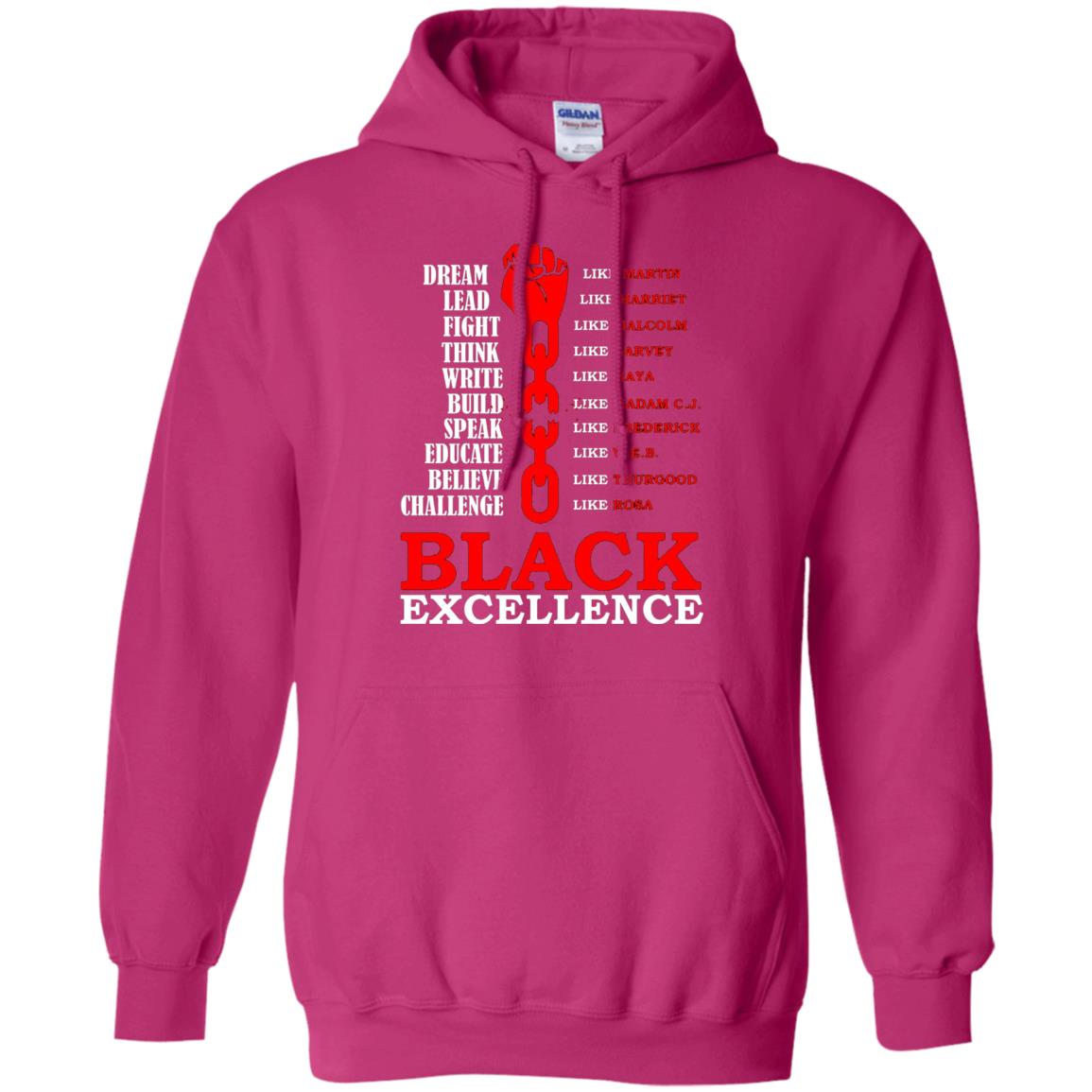Black Excellence Black Af Proud African American T-shirt Heliconia