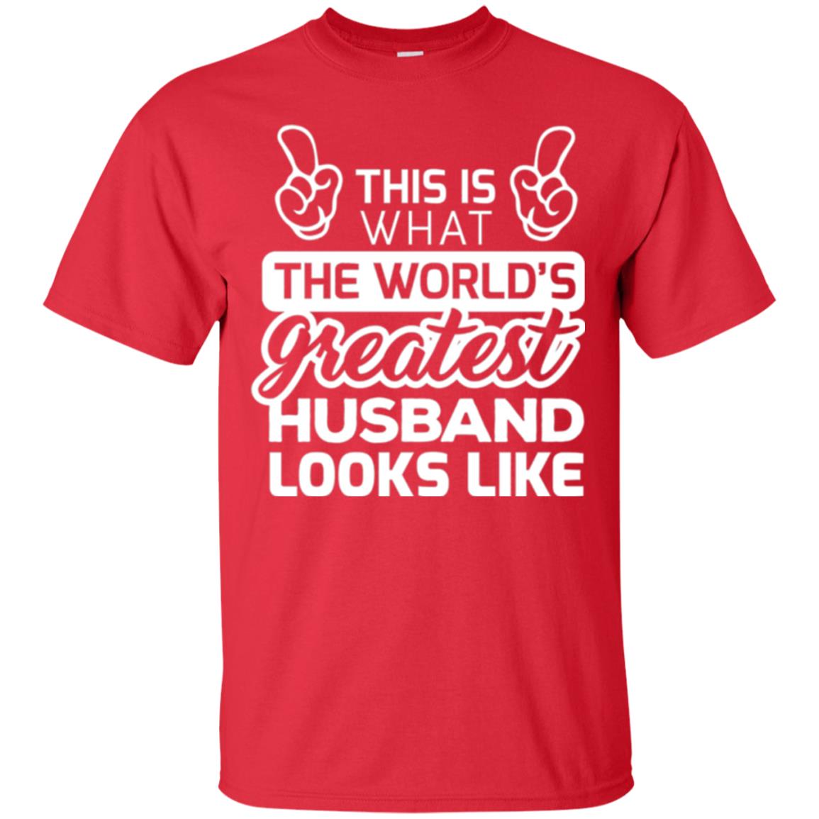 World_s Greatest Husband Best Husband Ever Looks Like T-shirt Red
