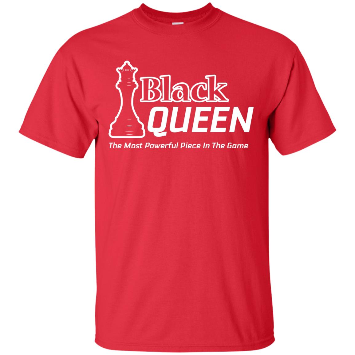 Black Queen Proud Black Woman African American T-shirt Red