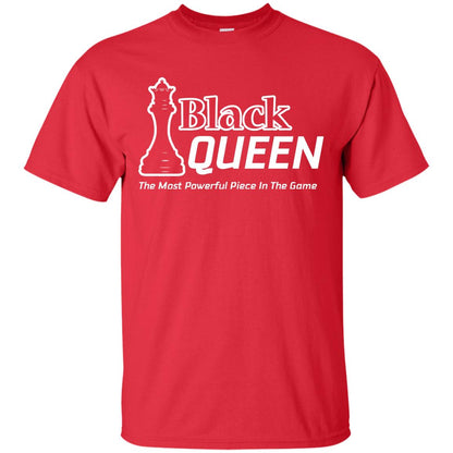 Black Queen Proud Black Woman African American T-shirt Red