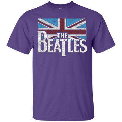 The Beatles British Flag Red Shirt Purple