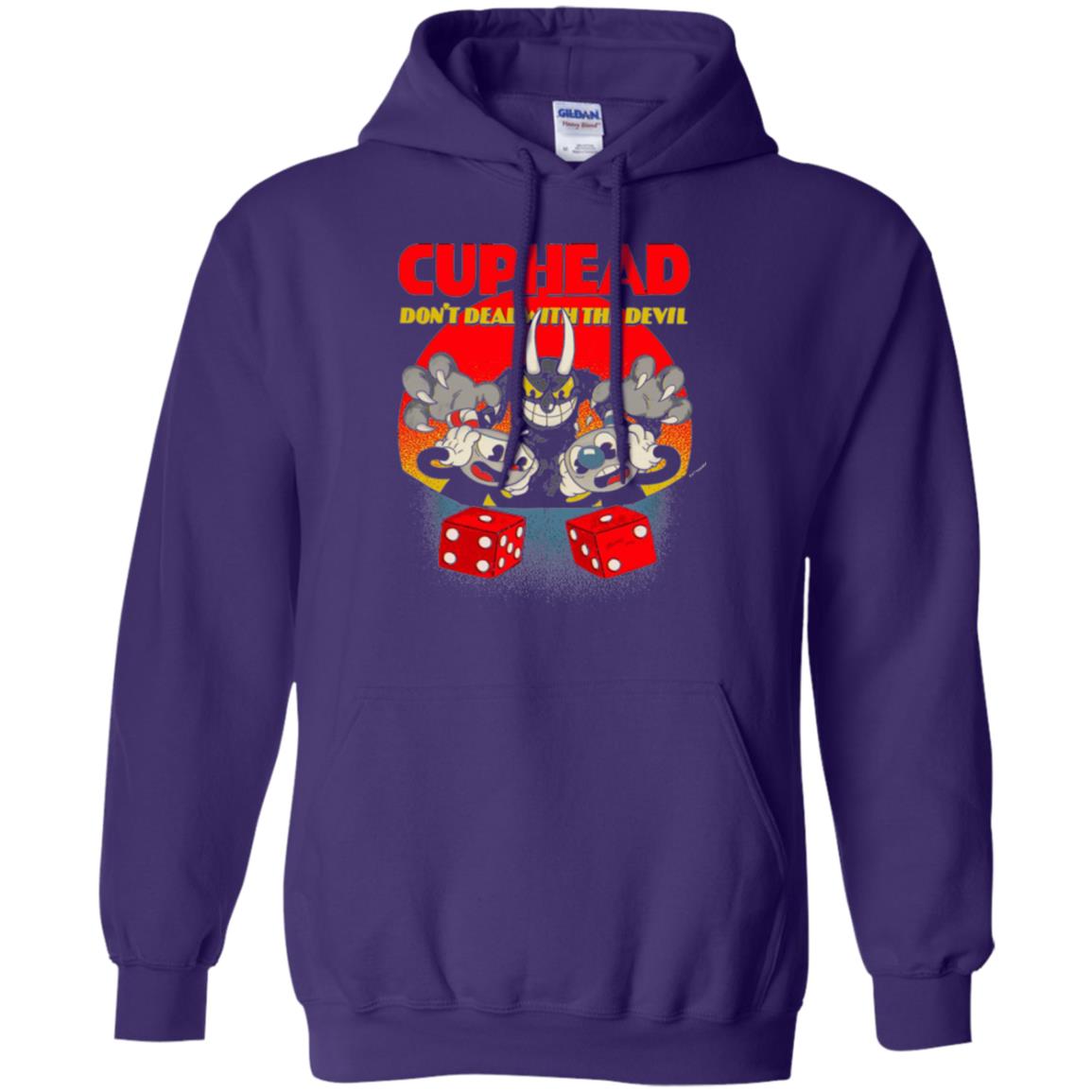 Video Game T-shirt Cuphead And Mugman Devil_s Dice Purple