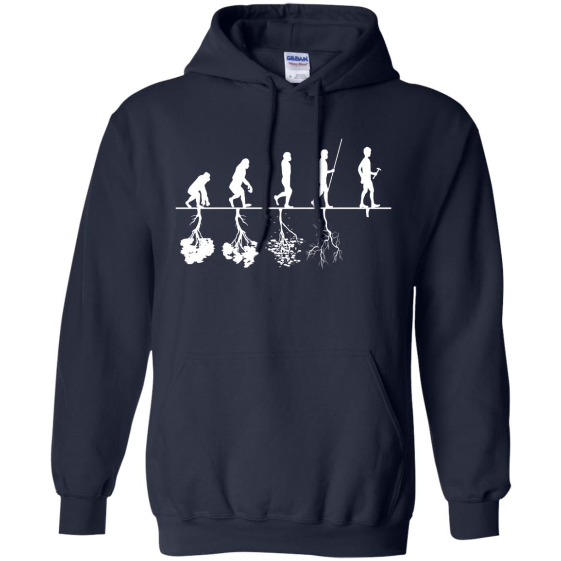 Evolution Tree Of Human Life Thinking Save Environment Shirt Navy