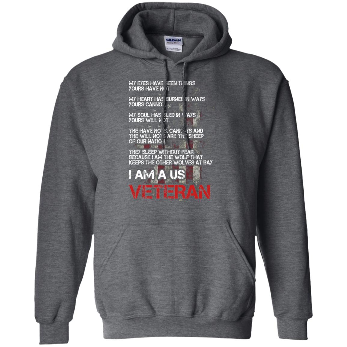 I Am A Us Veteran My Eyes My Heart My Soul Dark Heather