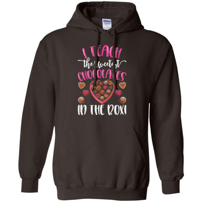 Valentines Day T-shirt I Teach The Sweetest Chocolates In The Box Dark Chocolate