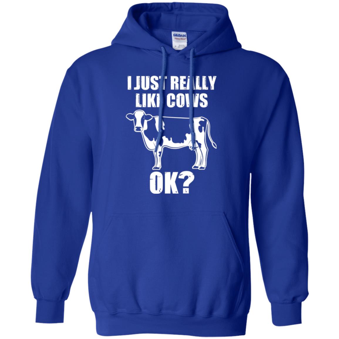 Cow Lovers T-shirt I Just Really Like Cows Ok Royal
