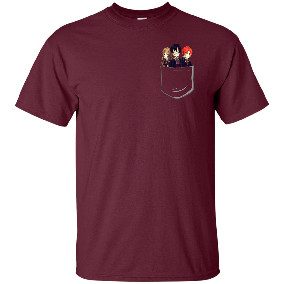 Harry Potter Pocket Movie Lover T-shirt Maroon