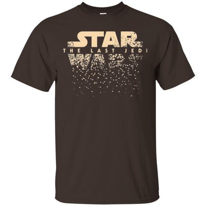 Star Wars Last Jedi Disintegrated Logo Graphic T-shirt Dark Chocolate